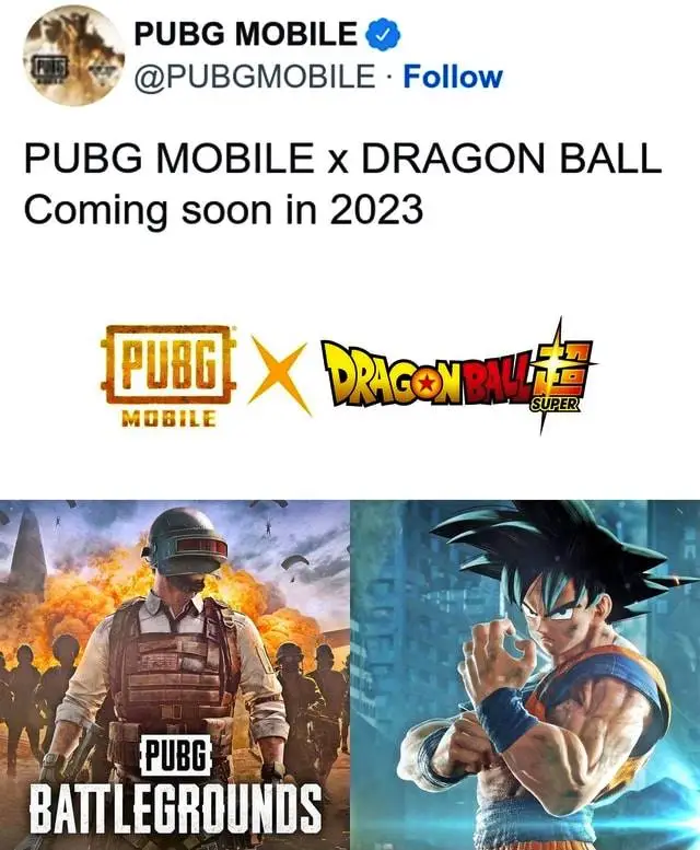PUBG Mobile x Dragon Ball collaboration